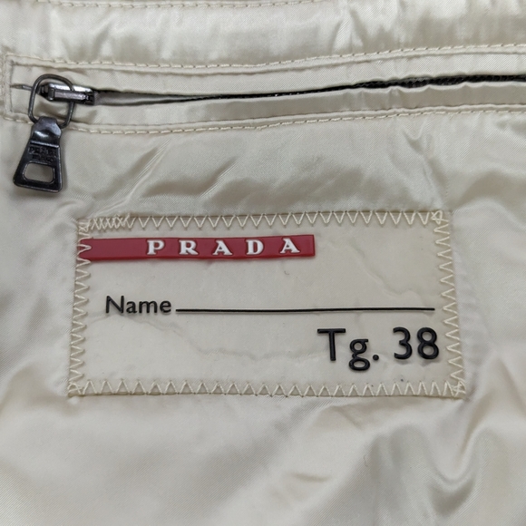Prada Down Winter Coat Art.28C062, Fur Trimmed Collar - Picture 8 of 13
